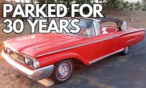 1960 Mercury Monterey Convertible Sitting in a Shop Since 1993 Needs Only Minor Fixes