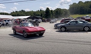 1960s Chevrolet Corvette Sting Ray Goes All Mustang, Stings Someone's Porch
