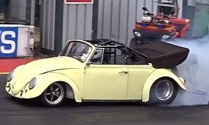 1960s VW Beetle Cabrio Gets Extreme Turbo Tune, Runs 8s Quarter Mile <span>· Video</span>