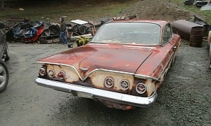1961 Chevrolet Impala Bubble Top Sitting for Too Long Is Complete and Unrestored
