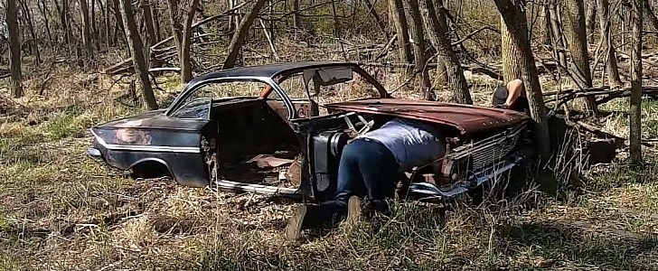 abandoned 1961 Chevrolet Bel Air