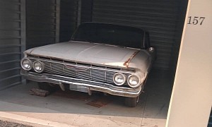 1961 Chevy Impala Parked in a Storage Unit Flexes Rusty Bubble Top Lines
