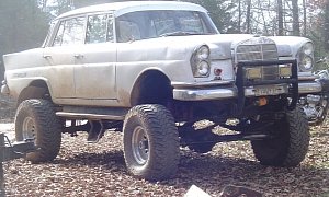 1961 Mercedes-Benz Becomes a Monster Truck, Look at the Poor Thing