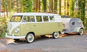 1961 Volkswagen Bus and 1958 Serro Scotty Camper Combo Is Deliciously Vintage