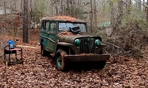 1961 Willys Jeep Was Left to Rot in the Woods, Takes First Drive in 30 Years