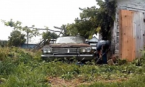 1962 Chevrolet Bel Air Was Abandoned in Mud for 40 Years, Engine Agrees To Run