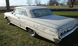 1962 Chevrolet Impala Iowa Farm Find Was Born With a 4-Barrel, Bad News Under the Hood