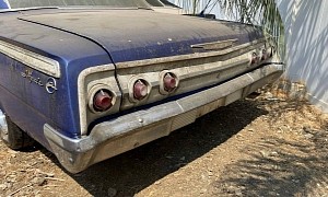 1962 Chevrolet Impala Sleeping in Someone’s Yard Needs Total Restoration