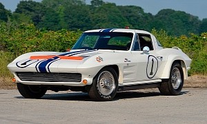 1963 Chevrolet Corvette Gulf One Has Most Impressive Racing Pedigree, Sells With Extras
