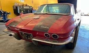 1963 Chevrolet Corvette Parked for 40 Years Flexes Matching-Numbers V8 Power