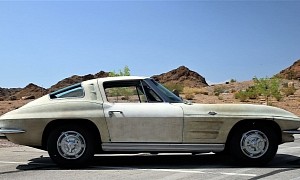 1963 Chevrolet Corvette Spent Most of Its Life in the Desert, Flaunts Bare Fiberglass Body