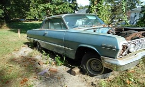 1963 Chevrolet Impala Left to Rot in Someone’s Yard Could Make V8 Diehards Walk Away