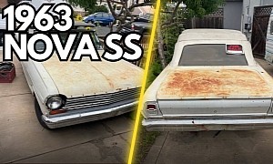 1963 Chevrolet Nova SS Convertible Sitting Under a Cover Emerges With Something Original