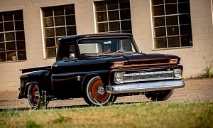1964 Chevrolet C10 Stepside Is Sweet Copper Brown and Silver Madness for $140k