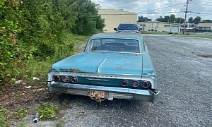 1964 Chevrolet Impala Left All Alone on the Side of the Road Hides a Mysterious Engine