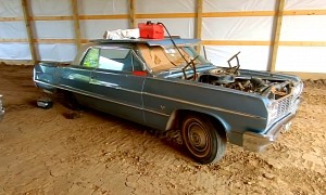 1964 Chevrolet Impala Sitting for 40 Years Was Struck by a Tornado, Gets Second Chance