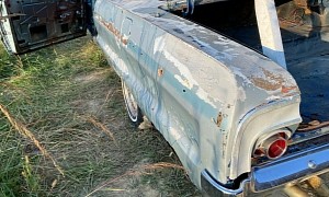 1964 Chevrolet Impala SS Parked in a Field Flexes Lots of Holes and a Mysterious Engine