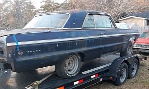 1964 Chevrolet Impala SS Was Stored in a Barn with the Rear Exposed, Not Really That Bad