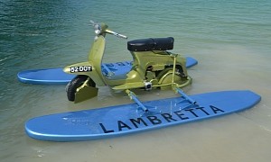 1964 Lambretta Amphi-Scooter Replica Is the Best Way To Ride Into the Water