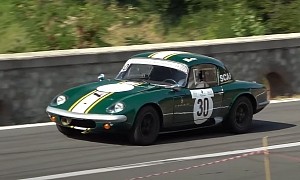 1964 Lotus Elan 26R Racing up a Hill Is Automotive Nirvana
