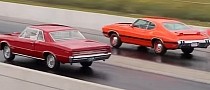 1964 Pontiac GTO vs 1970 Oldsmobile 442 Drag Race Is Extremely Close