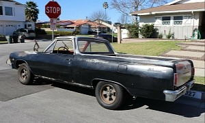 1965 Chevrolet El Camino Barn Find Was Used as Horse Feed Container, Still Alive