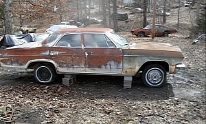 1965 Chevrolet Impala Sitting on Blocks Is Dirty, Rusty, and Incredibly Intriguing