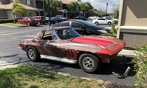 1965 Chevy Corvette Sting Ray Barn Find Is Original, Multi-Colored and Drivable