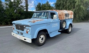 1965 Dodge D-300 Truck Is a Bit Rusty, Hides Modern V8 Surprise Under the Hood