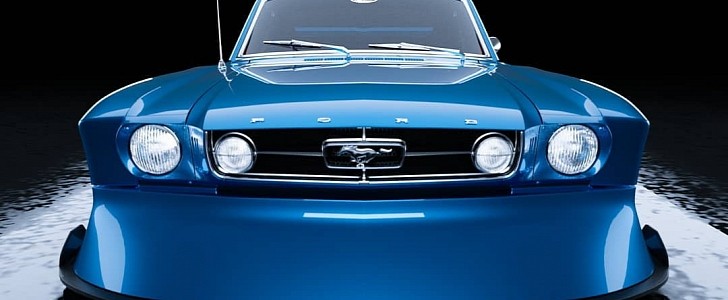 1965 Ford Mustang widebody rendering