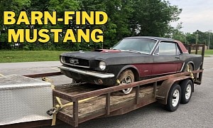 1965 Ford Mustang Is a Genuine Barn Find, Last Seen on the Road Three Decades Ago