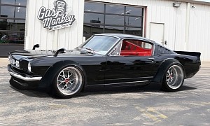 1965 Mustang Gets Fattened Up for Winter, Looks Like It Has a Crush on the Datsun 240Z