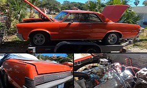 1965 Pontiac GTO Hiding Under a Tarp for 15 Years Is Loaded With Racing Goodies