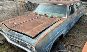 1966 Chevrolet Impala Rotting Away in a Junkyard Hides a Mysterious V8