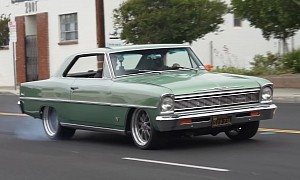 1966 Chevy Nova Has Classic Muscle Car Looks, Cammed LS3 and Low-Rider Attitude