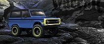 1966 Ford Bronco Gets Turbo, Blue Paint with Neon Accents for 2017 SEMA Show