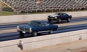 1966 Ford Fairlane Drag Races 1970 Chevrolet Camaro With Surprising Results