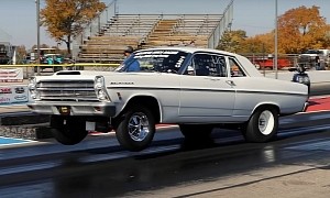 1966 Ford Fairlane With 482 Stroker V8 Is Quicker Than a Thunderbolt, Runs 9s