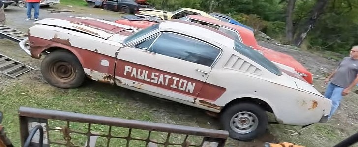 1966 Ford Mustang junkyard find
