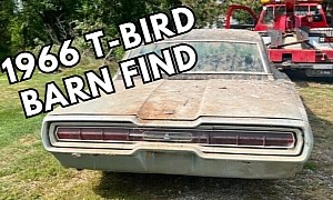 1966 Ford Thunderbird Emerges From a Barn After Over 30 Years