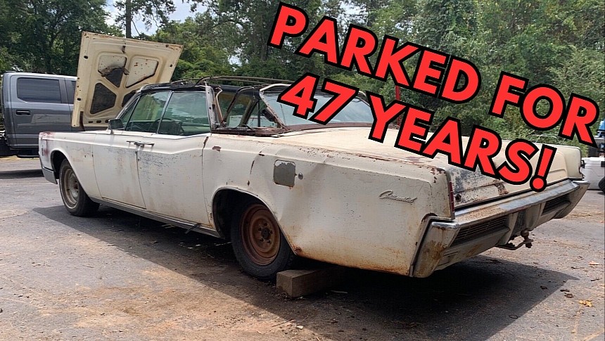 The car has been sitting for nearly five decades