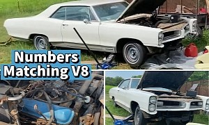 1966 Pontiac Grand Prix Kept in a Shed for 31 Years Has a Nice Surprise Under the Hood