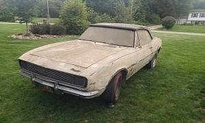 1967 Chevrolet Camaro RS Convertible Discovered in a Barn After No Less Than 40 Years