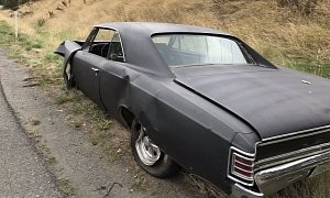 1967 Chevrolet Chevelle Slips Off Trailer, Ghost Rides Into Traffic and Crashes