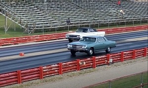 1967 Dodge Coronet R/T Drag Races 1965 Chevrolet Chevelle, the Underdog Wins