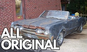 1967 Oldsmobile Cutlass Sleeping Outside Under a Tarp Begs for a Complete Restoration