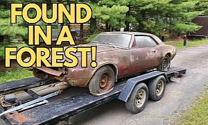 1967 Pontiac Firebird Rescued From a Forest Is a Dream Car Turned Junk