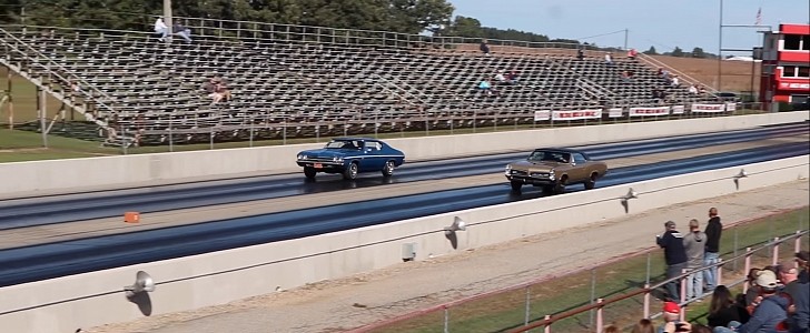 1967 Pontiac GTO vs 1969 Chevrolet Chevelle Super Sport | STOCK DRAG RACE