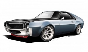 1968 AMC AMX Going Through the CGI-to-Reality Process Will Become a “Short King”