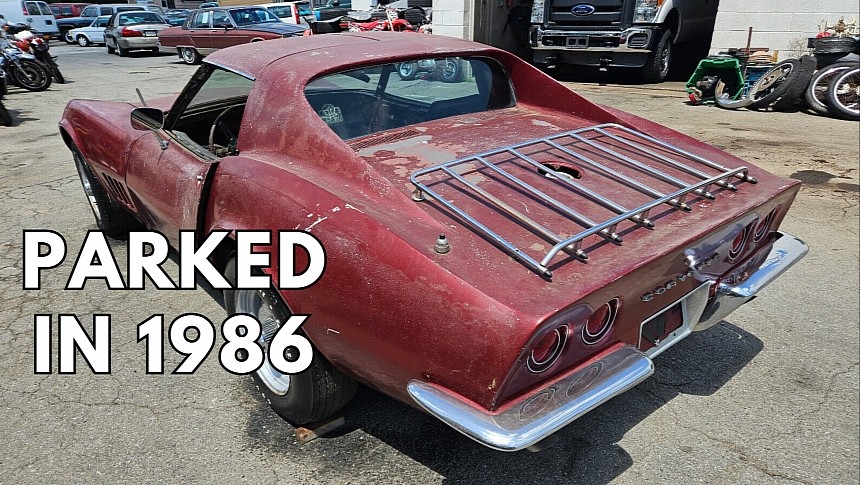 1968 Corvette sitting for close to four decades